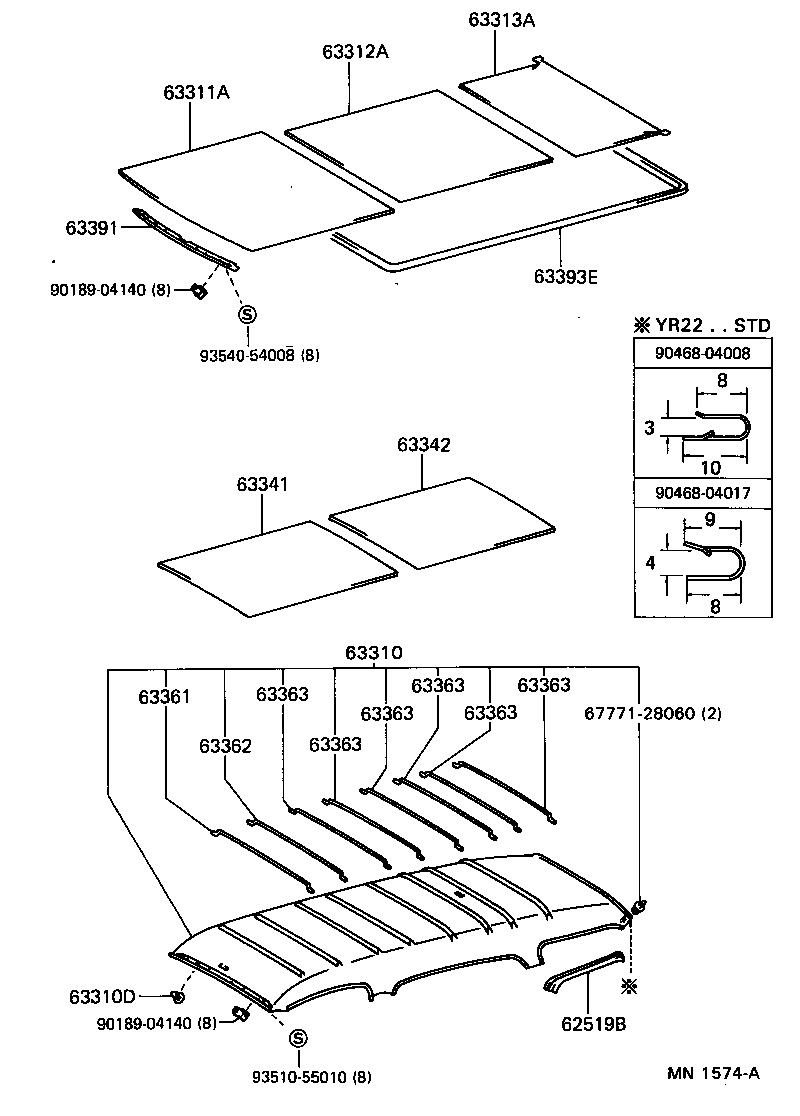 62519-28030 TRIM, SIDE LOWER WINDOW product image