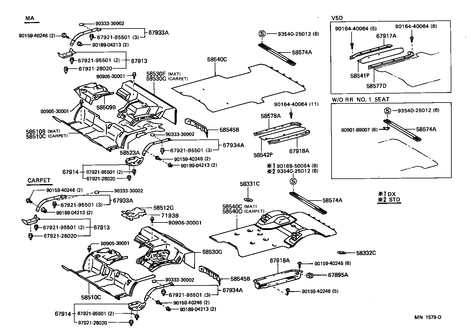 58510-2J032-B0 CARPET ASSY, FRONT FLOOR, FRONT product image