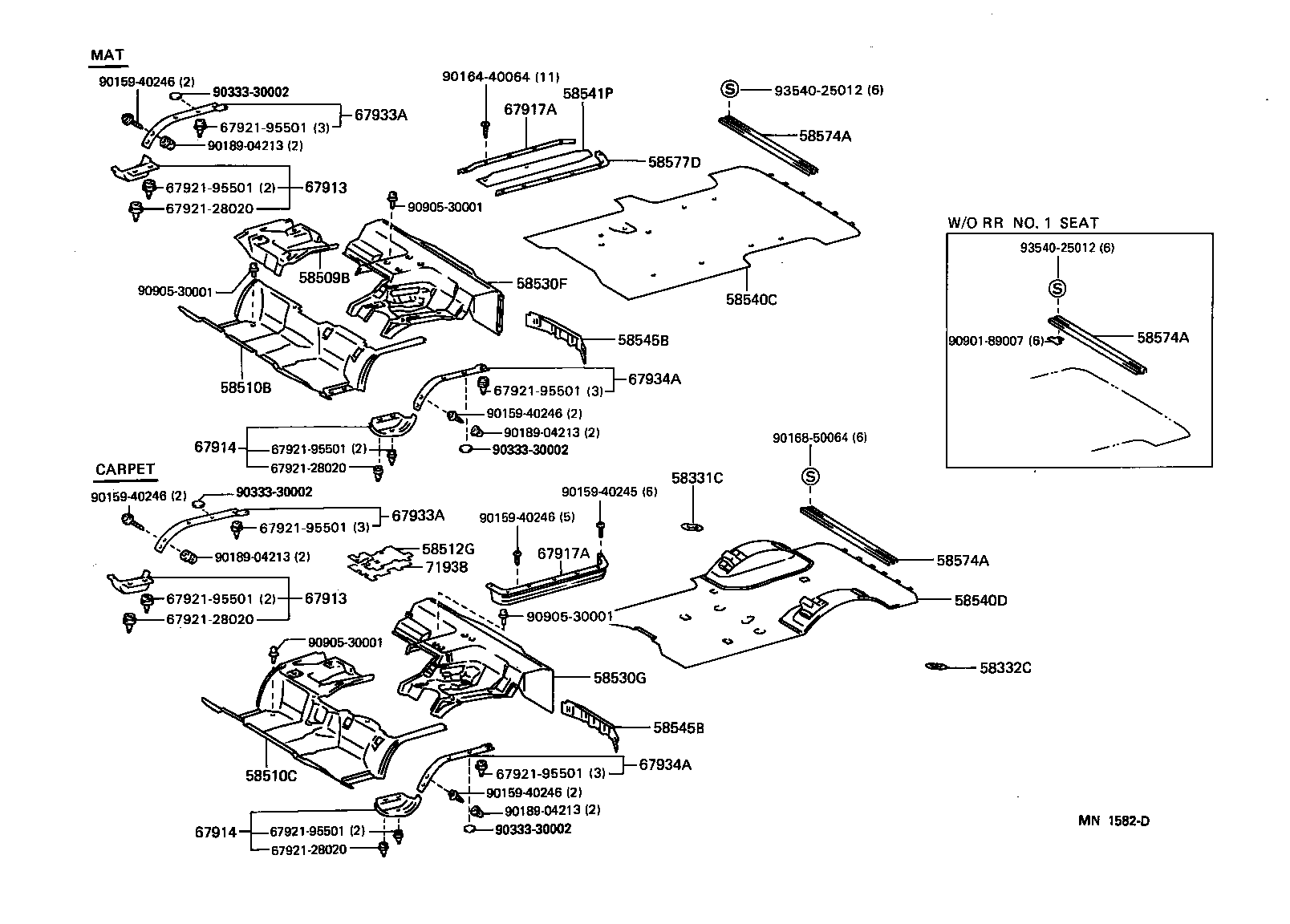 58332-28050 COVER, REAR FLOOR SIDE SERVICE HOLE, LH product image