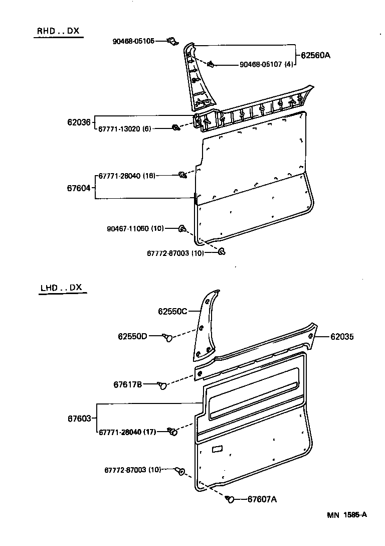67004-28080 PANEL SUB-ASSY, SLIDE DOOR, LH product image