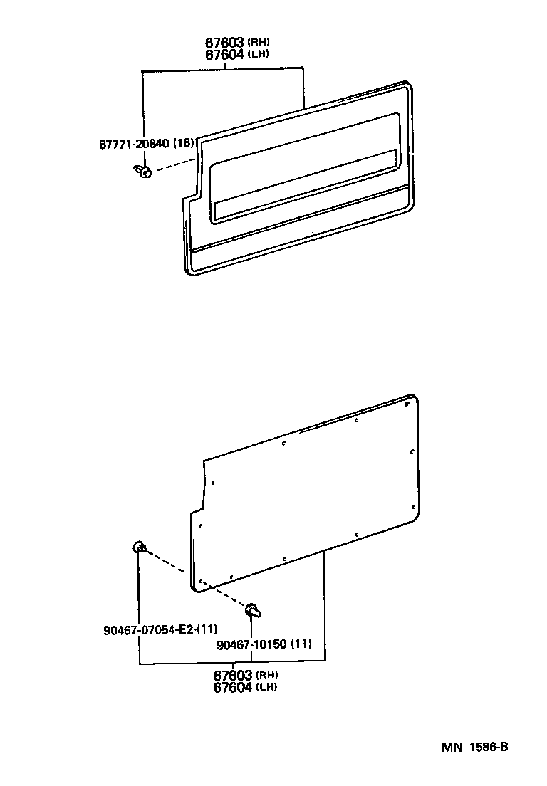67004-28080 PANEL SUB-ASSY, SLIDE DOOR, LH product image