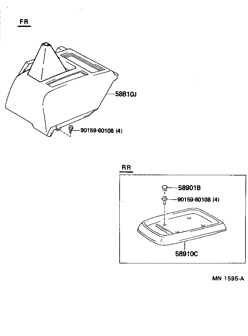 58844-28010-B0 BEZEL, CONSOLE BOX product image