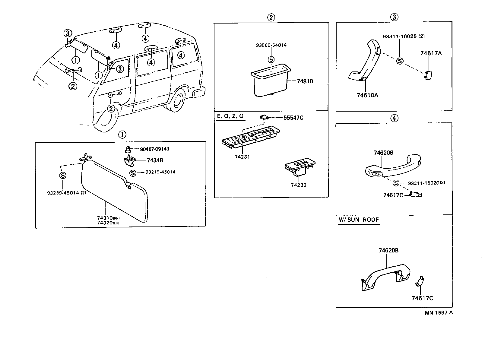 74231-28050-B0 PANEL, FRONT ARMREST BASE, UPPER RH product image