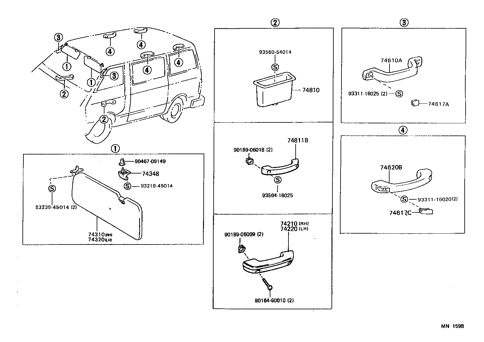74617-16020-B1 PLUG, ASSIST GRIP product image
