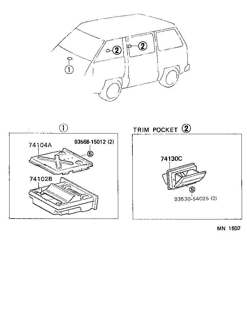 74102-28030-B0 BOX SUB-ASSY, FRONT ASH RECEPTACLE product image
