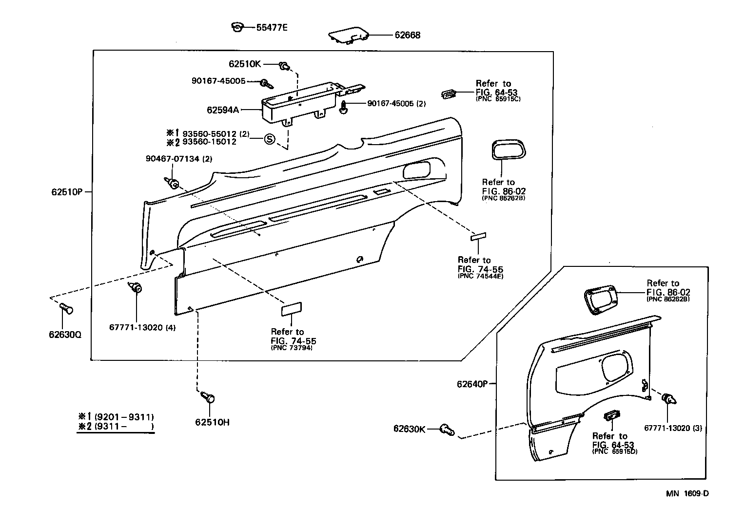 62311-28060-B0 TRIM, FRONT DOOR OPENING, RH product image