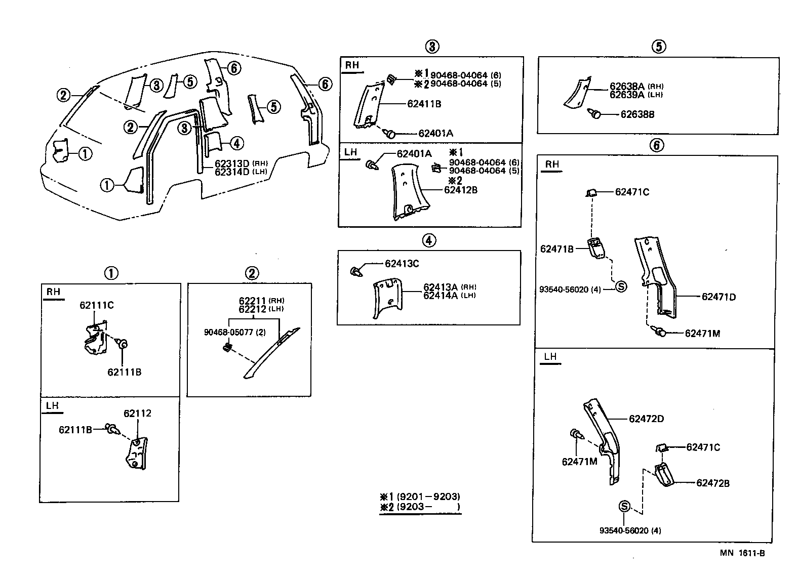 62333-28010-B0 TRIM, REAR DOOR OPENING, LH product image