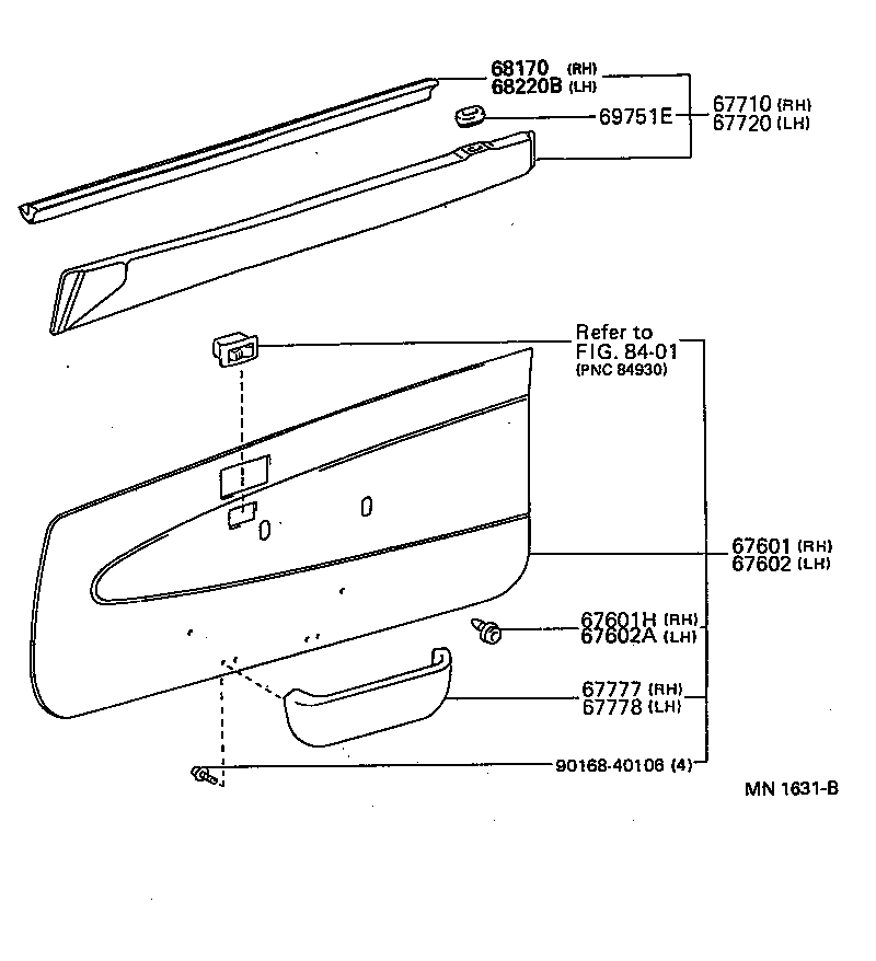 67404-10070 FRAME SUB-ASSY, FRONT DOOR, REAR LOWER LH product image