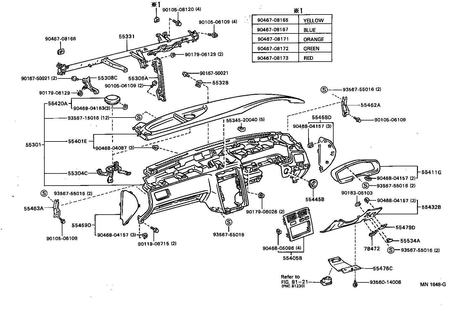55522-22020 COVER, RADIO TUNER OPENING product image