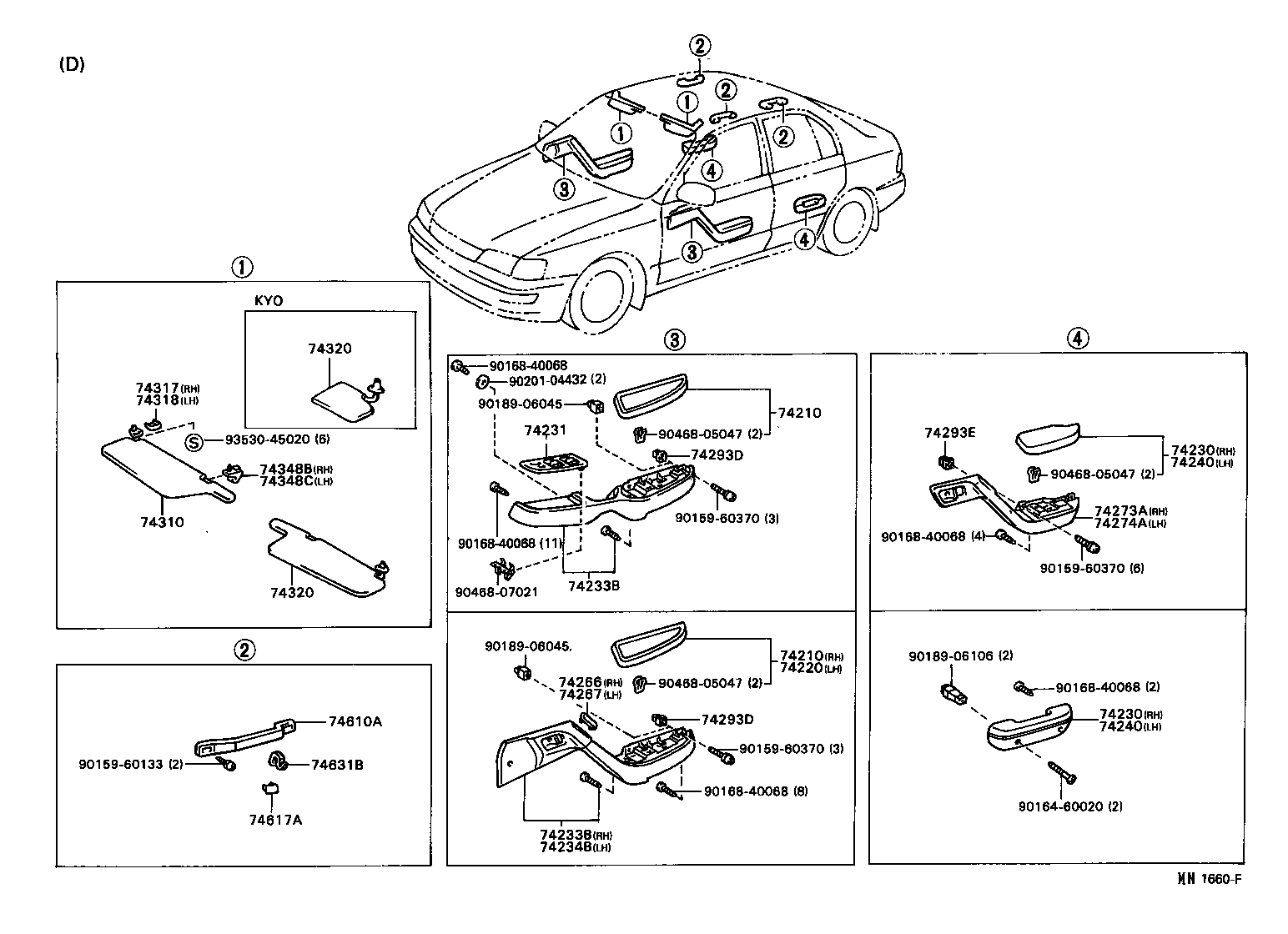 74260-20130-C2 ARMREST ASSY, REAR, LH product image