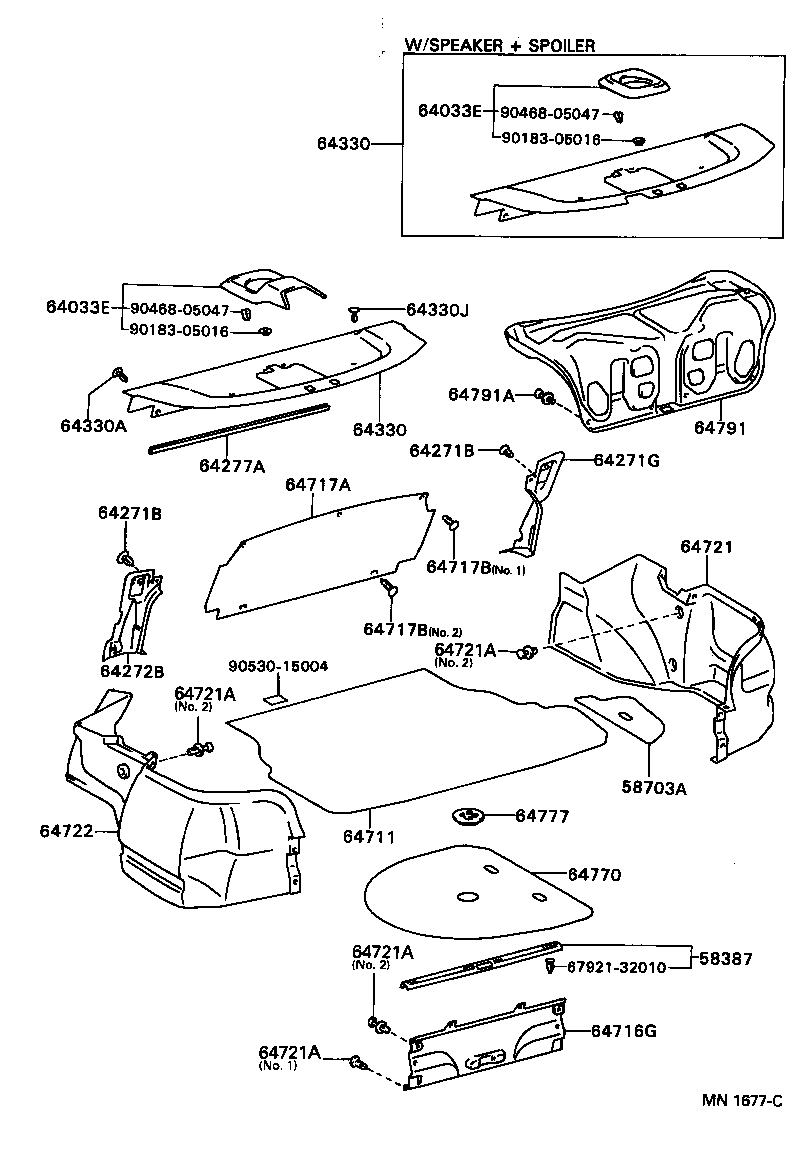 64770-20210 COVER ASSY, SPARE WHEEL product image