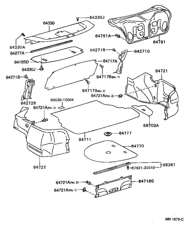 64770-20190 COVER ASSY, SPARE WHEEL product image