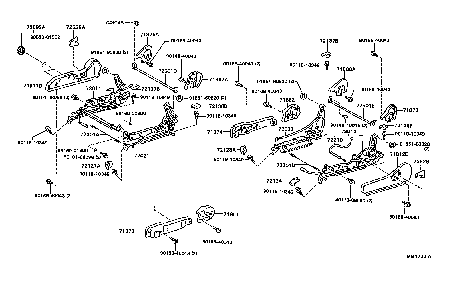 71410-2D852-B0 CUSHION ASSY, FRONT SEAT, LH (FOR SEPARATE TYPE) product image