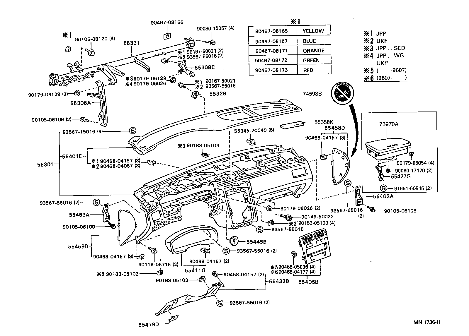 55405-20150 PANEL SUB-ASSY, INSTRUMENT CLUSTER FINISH, CENTER product image