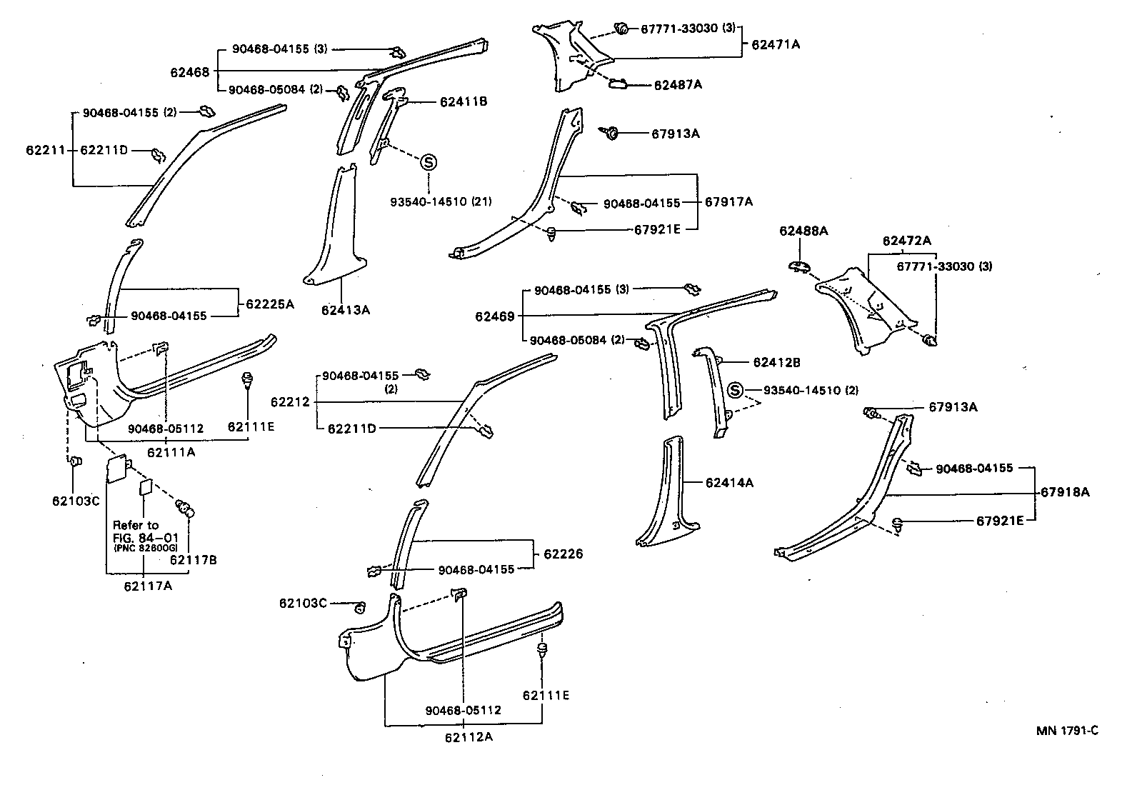 62117-12150-B0 COVER, COWL SIDE TRIM SERVICE HOLE product image