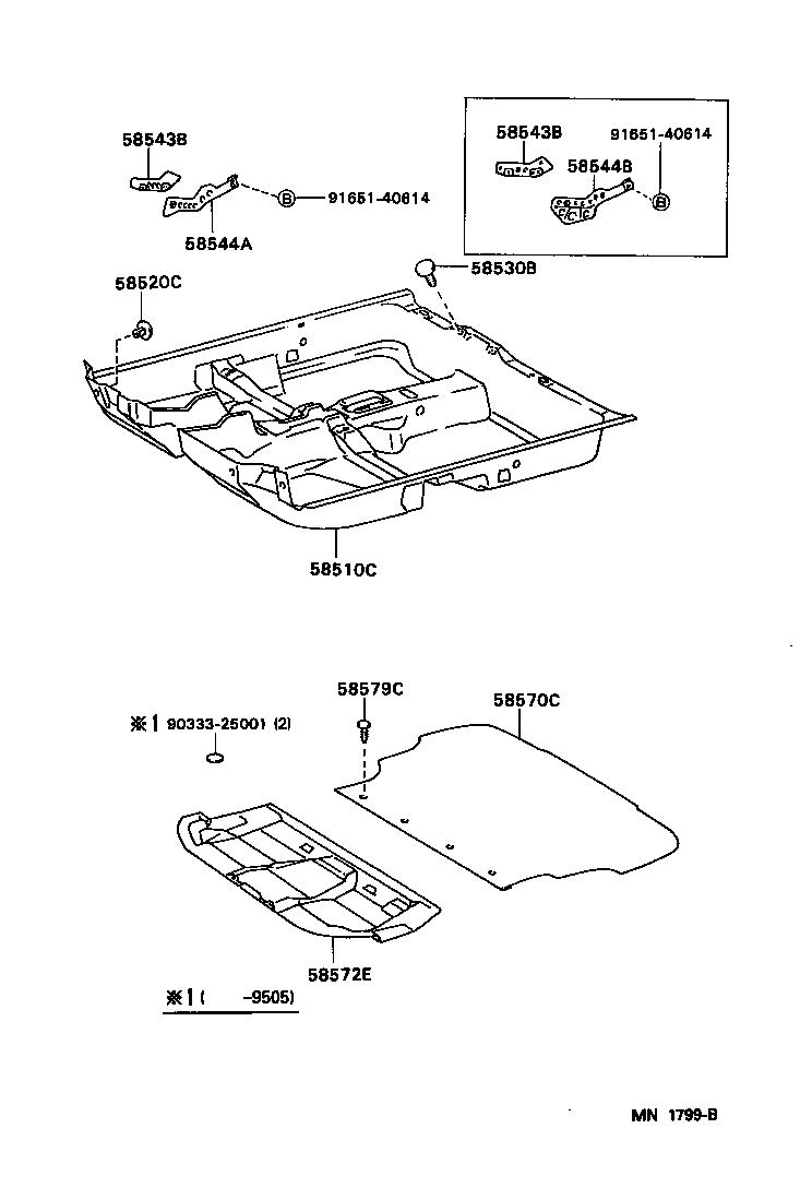 58510-1E080-B0 CARPET ASSY, FRONT FLOOR, FRONT product image