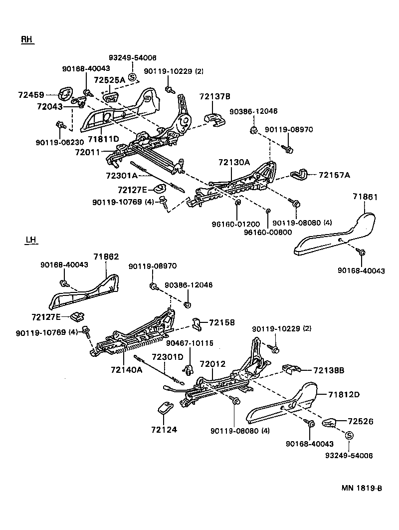 71640-12570 SPRING ASSY, FRONT SEAT BACK, LH(FOR SEPARATE TYPE) product image