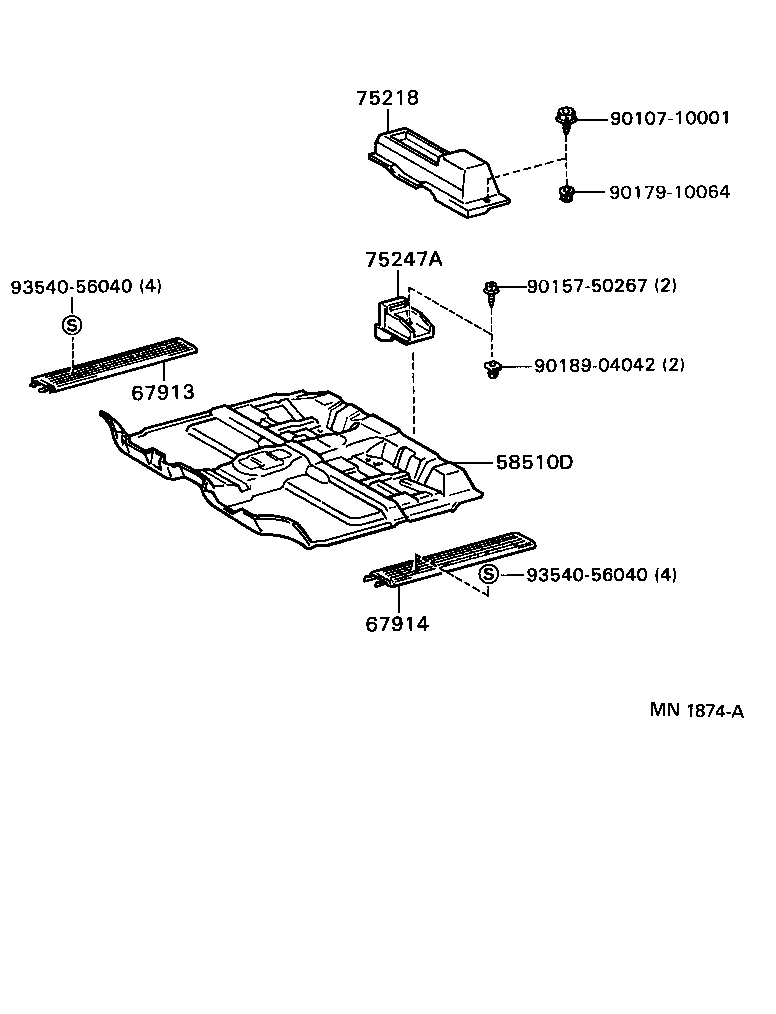 67914-34010-B0 PLATE, FRONT DOOR SCUFF, LH product image