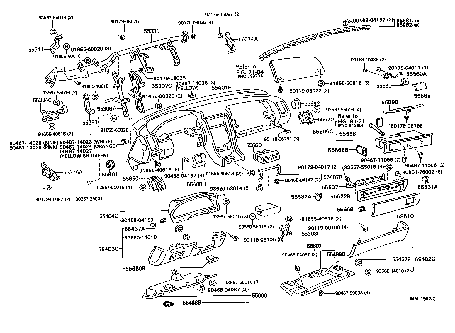 55552-50030 COVER, RADIO TUNER OPENING product image