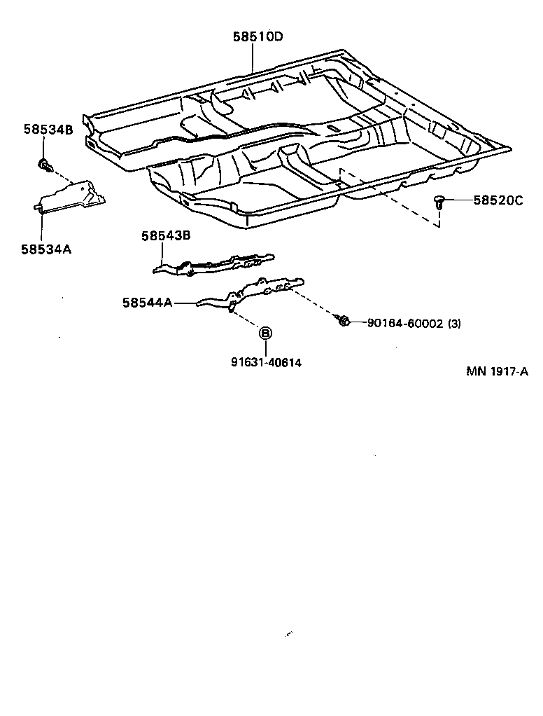 58510-2D520-B0 CARPET ASSY, FLOOR, FRONT product image