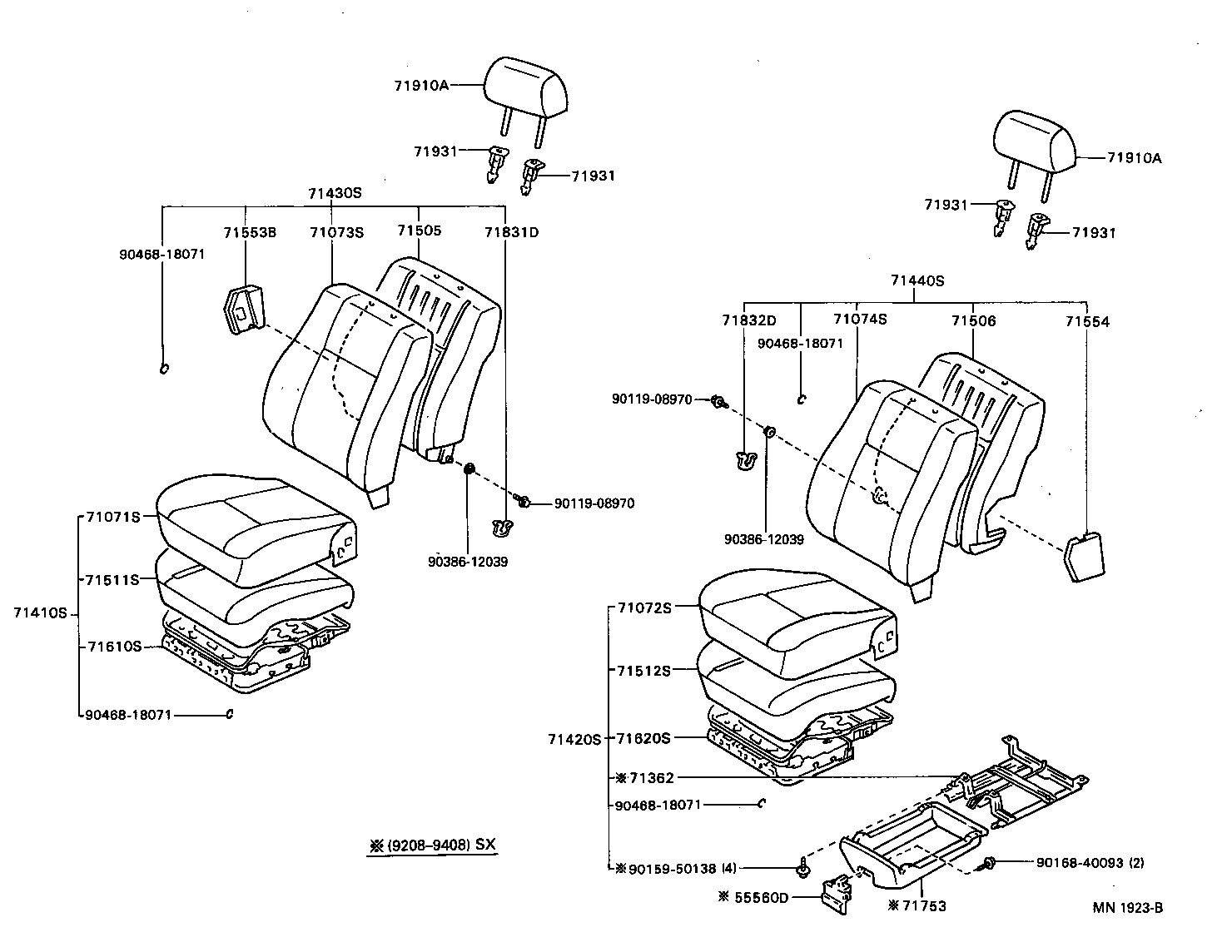 72750-20080 ADJUSTER ASSY, LUMBAR SUPPORT, RH product image