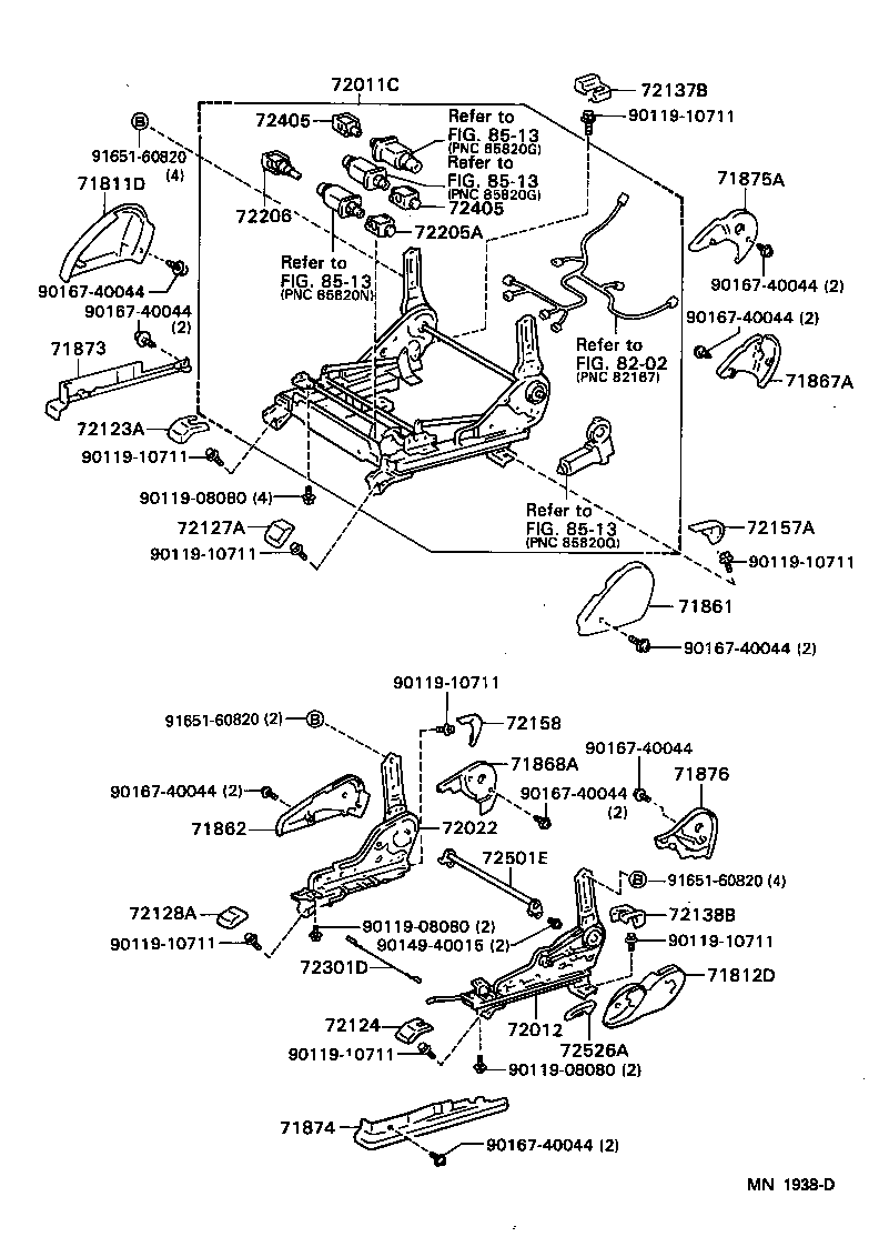 71610-AA010 SPRING ASSY, FRONT SEAT CUSHION, RH(FOR SEPARATE TYPE) product image