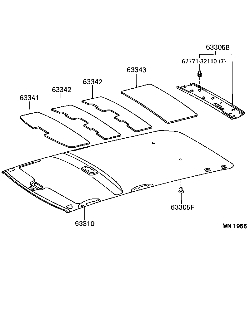 63306-33020-B0 TRIM SUB-ASSY, SUNSHADE product image