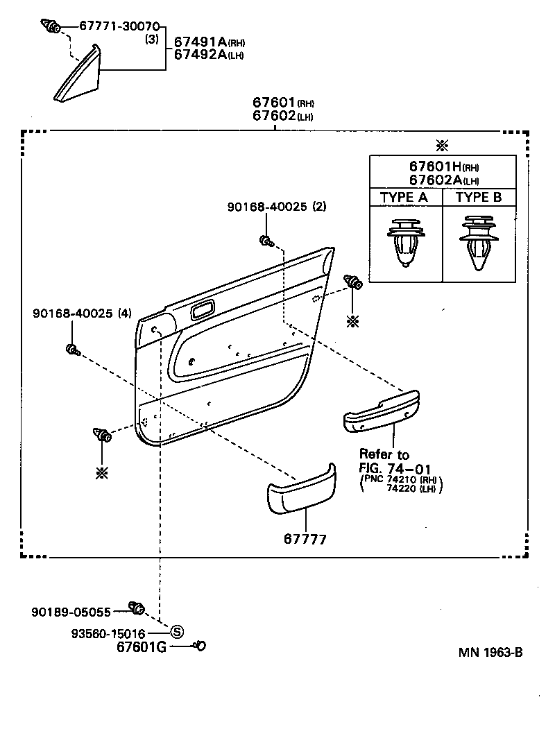 67403-20120 FRAME SUB-ASSY, FRONT DOOR, REAR LOWER RH product image