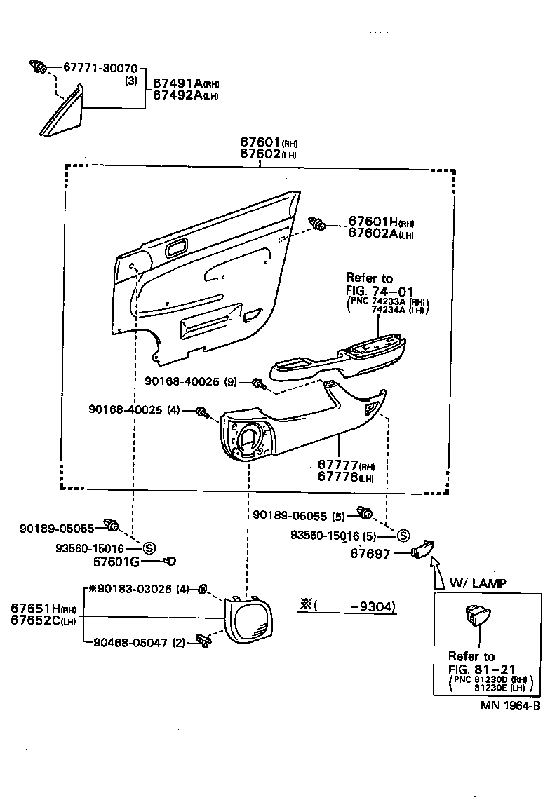 67403-20120 FRAME SUB-ASSY, FRONT DOOR, REAR LOWER RH product image