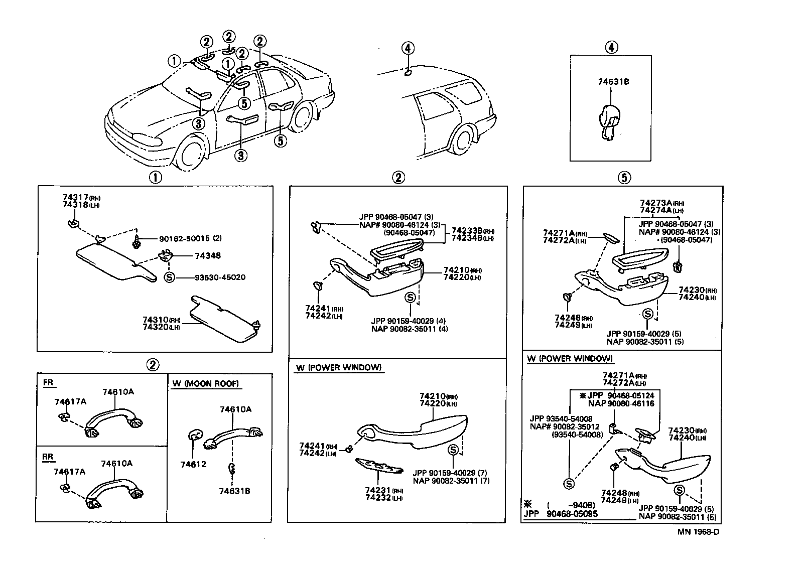 74348-06010-K0 HOLDER, VISOR product image