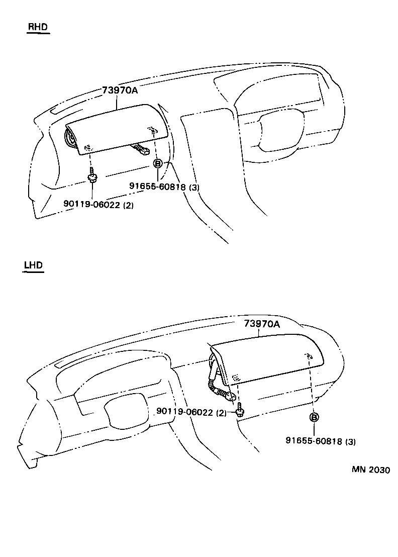 73290-50011 ADJUSTER ASSY, FRONT SHOULDER BELT ANCHOR product image