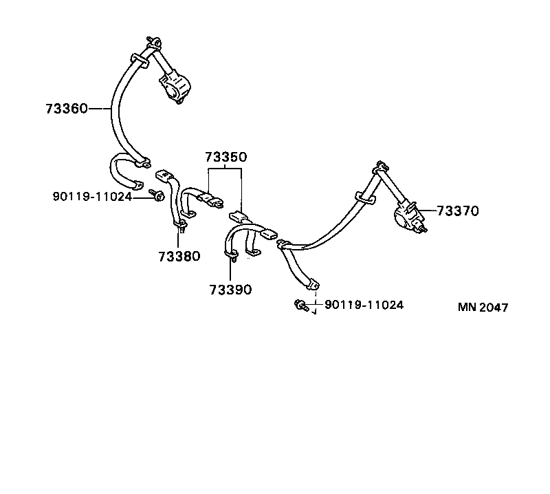 73178-16010-30 CAP, SEAT BELT ANCHOR COVER product image