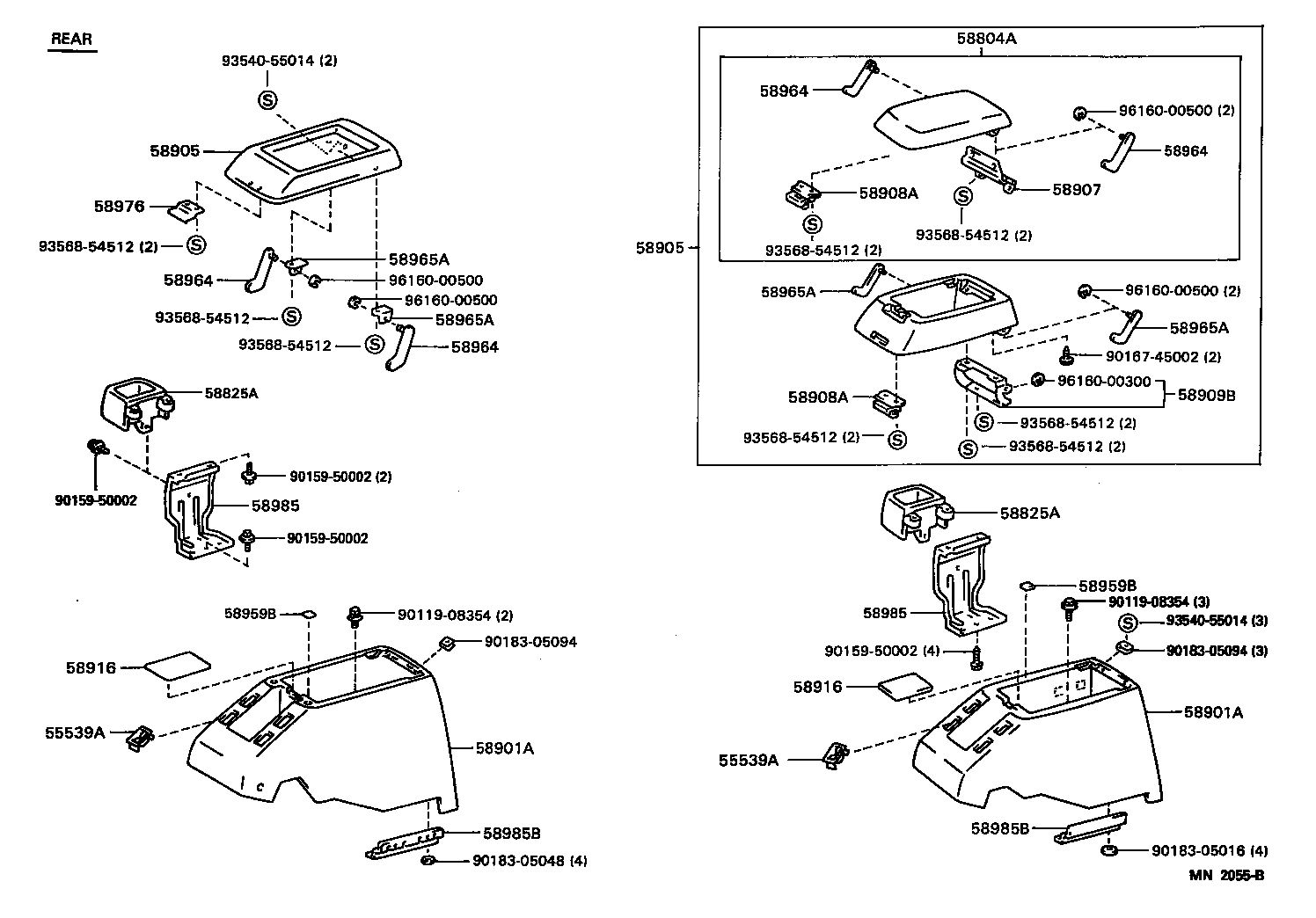 58808-60031 COVER SUB-ASSY, SHIFTING HOLE product image