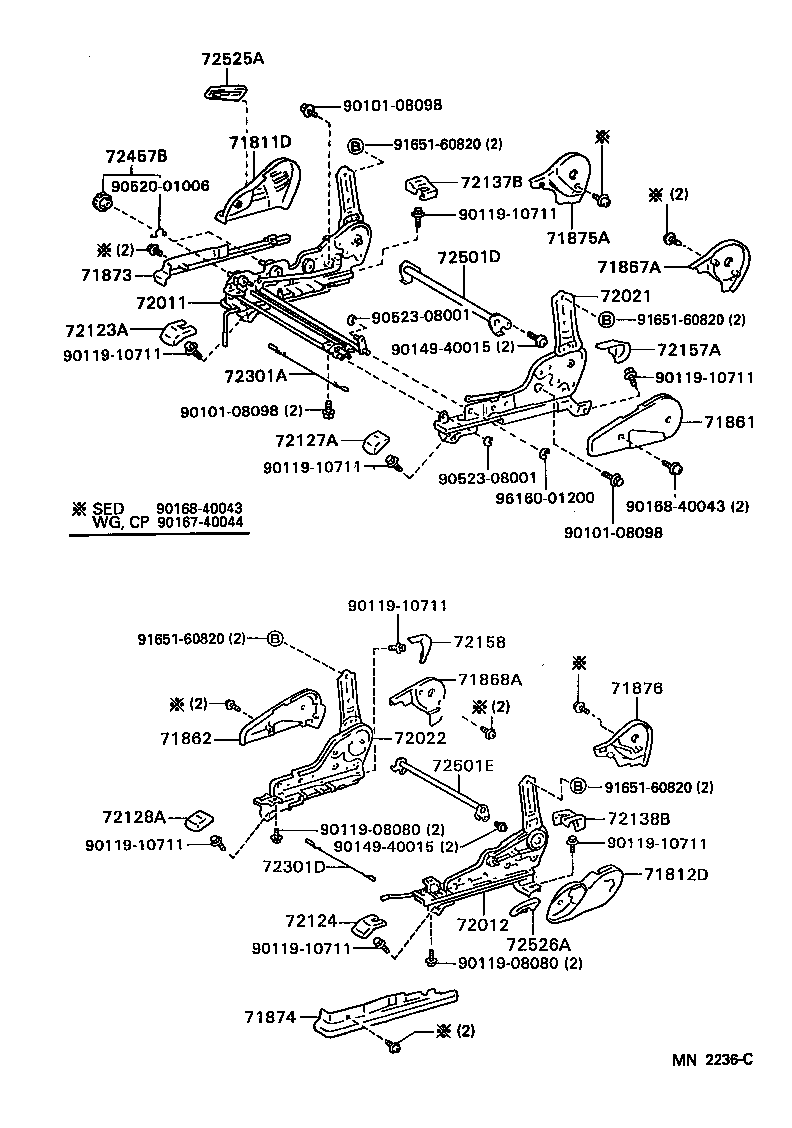 71610-AA010 SPRING ASSY, FRONT SEAT CUSHION, RH(FOR SEPARATE TYPE) product image