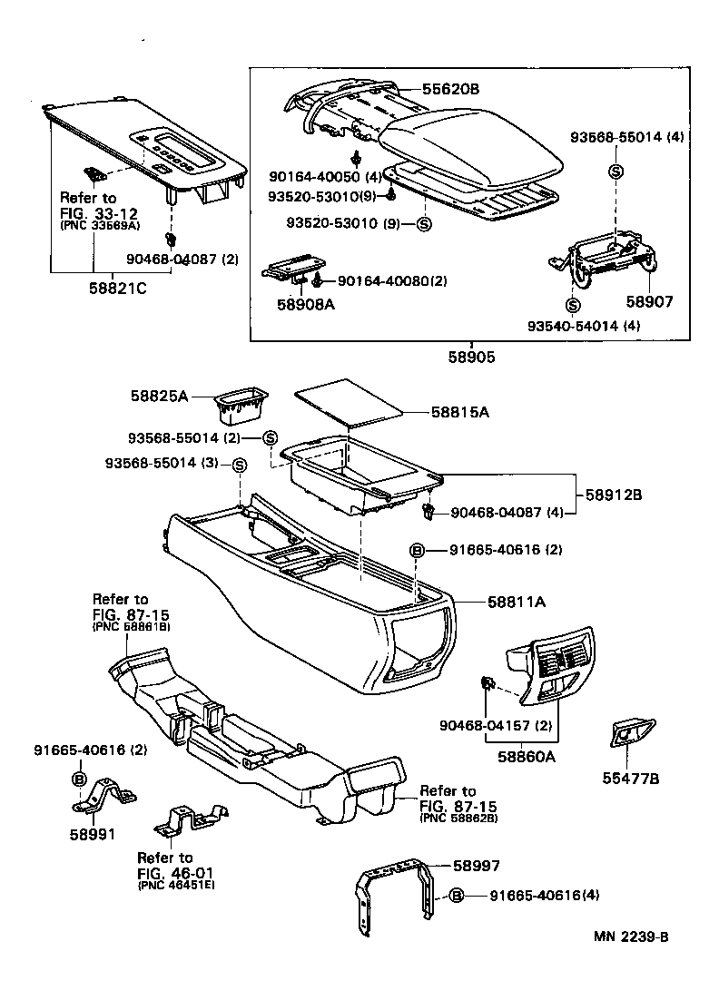 Toyota 55620-30012-A0 HOLDER, INSTRUMENT PANEL CUP