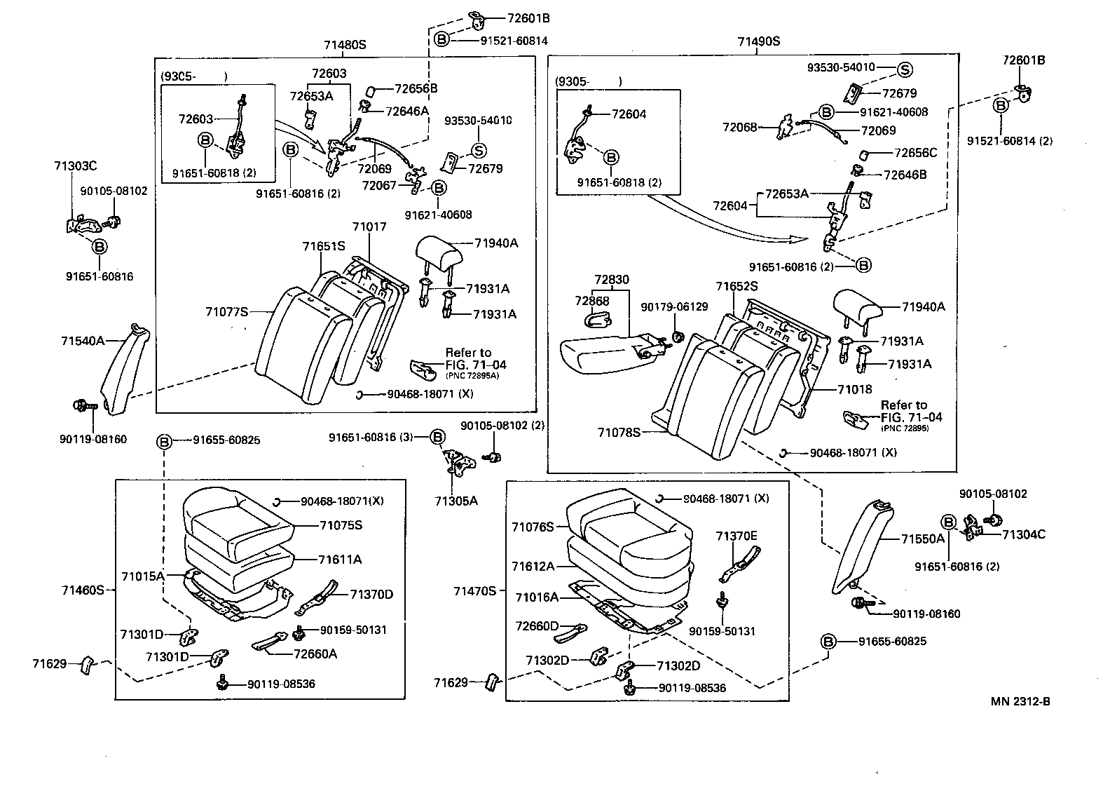 71065-2B030-C2 COVER, REAR SEAT CUSHION, RH (FOR SEPARATE TYPE) product image