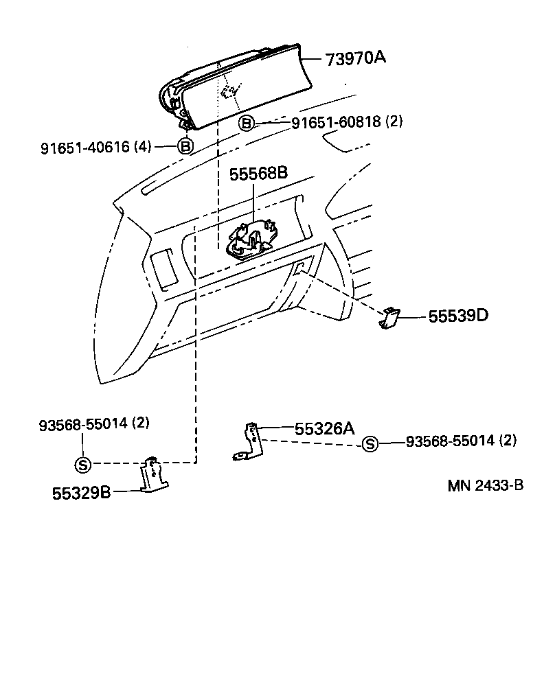55405-30280 PANEL SUB-ASSY, INSTRUMENT CLUSTER FINISH, CENTER product image
