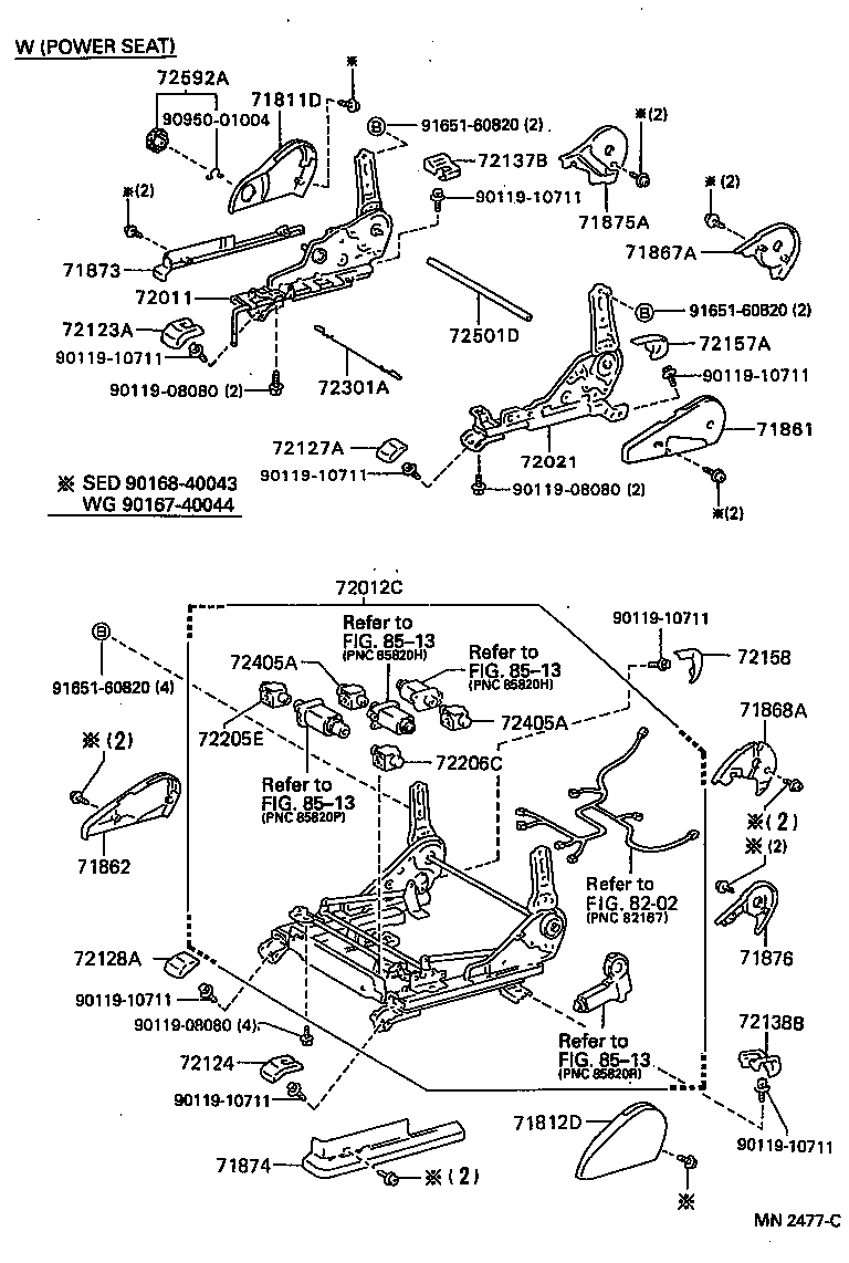 71610-32100 SPRING ASSY, FRONT SEAT CUSHION, RH(FOR SEPARATE TYPE) product image