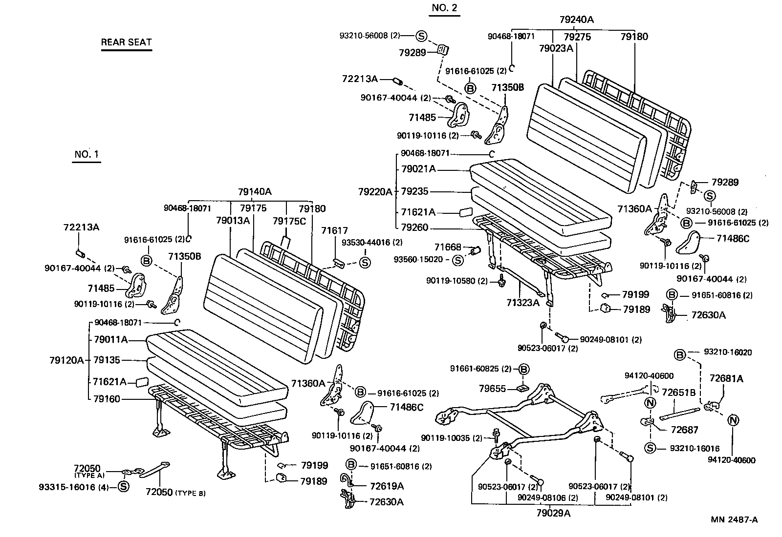 71012-95J18 FRAME SUB-ASSY, FRONT SEAT CUSHION, LH product image