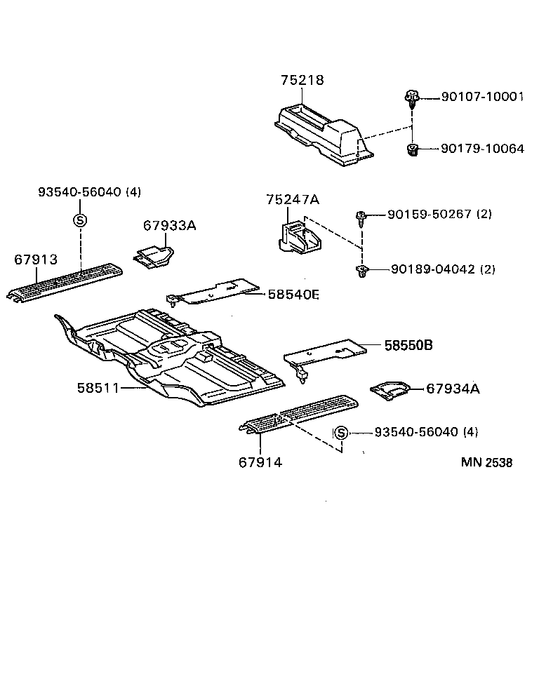 67914-34010-B0 PLATE, FRONT DOOR SCUFF, LH product image