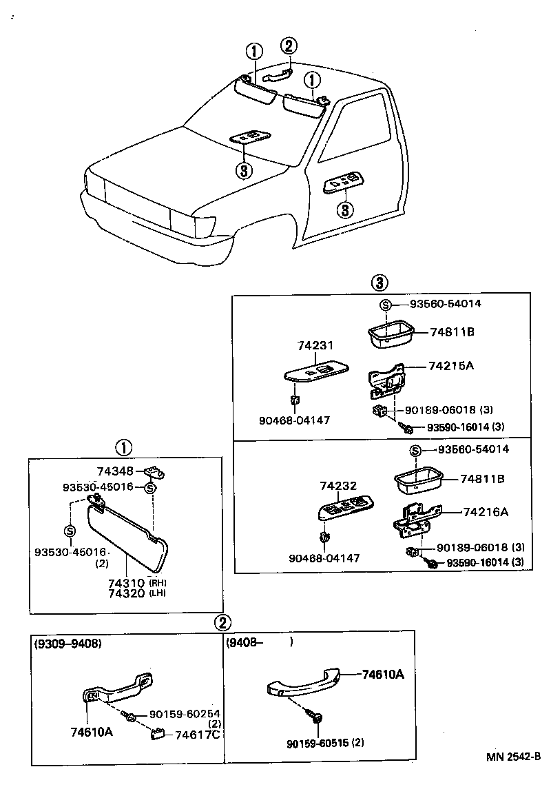 74232-34010-B0 PANEL, FRONT ARMREST BASE, UPPER LH product image