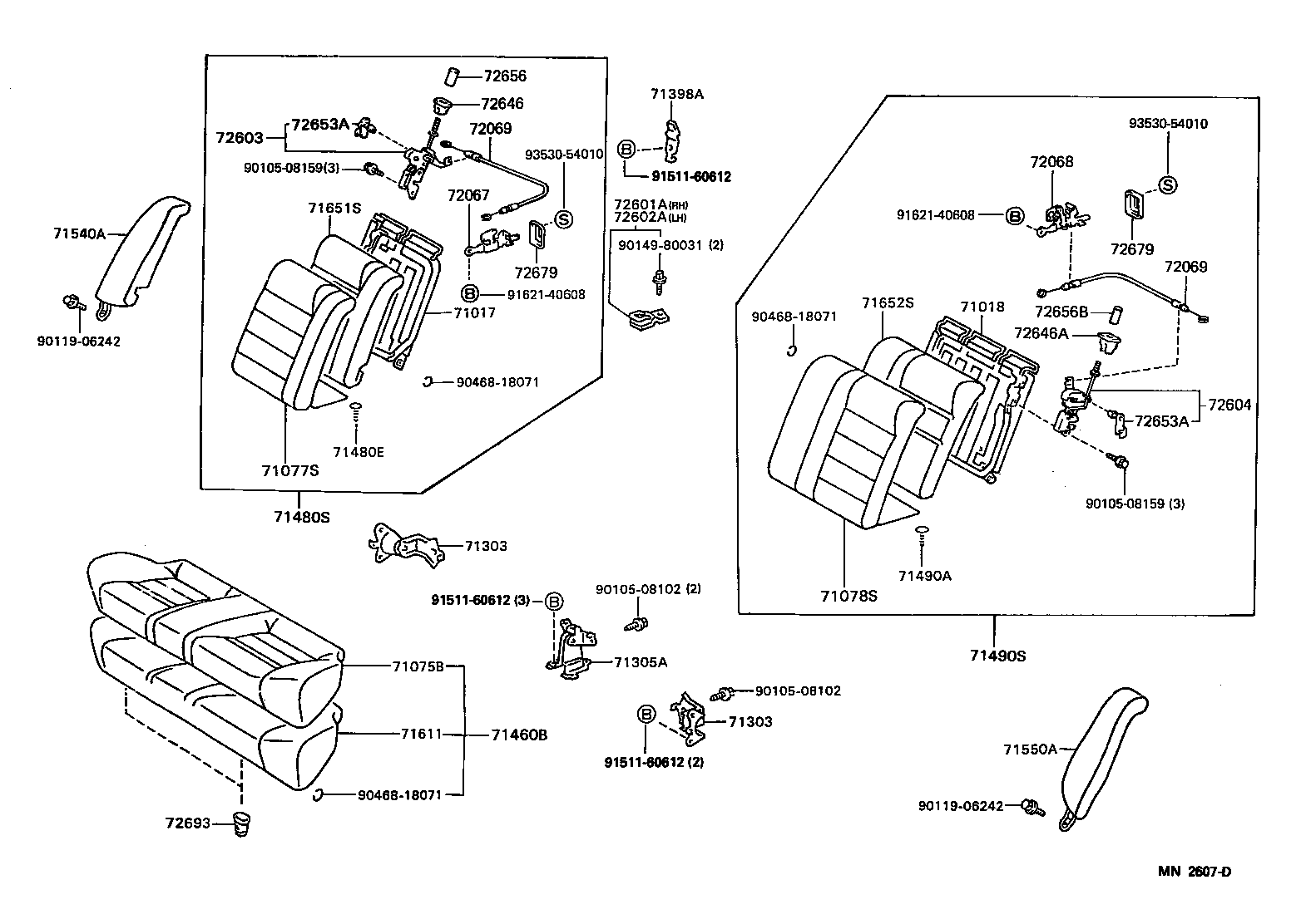 58216-13030 BRACKET ASSY, SEAT, OUTER LH product image