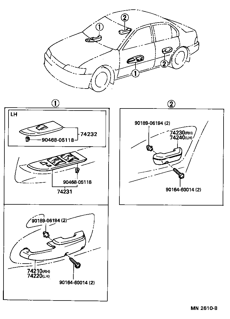 74348-33010-S3 HOLDER, VISOR product image