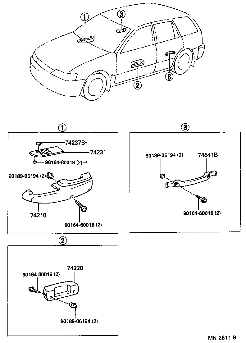 74348-33010-S3 HOLDER, VISOR product image
