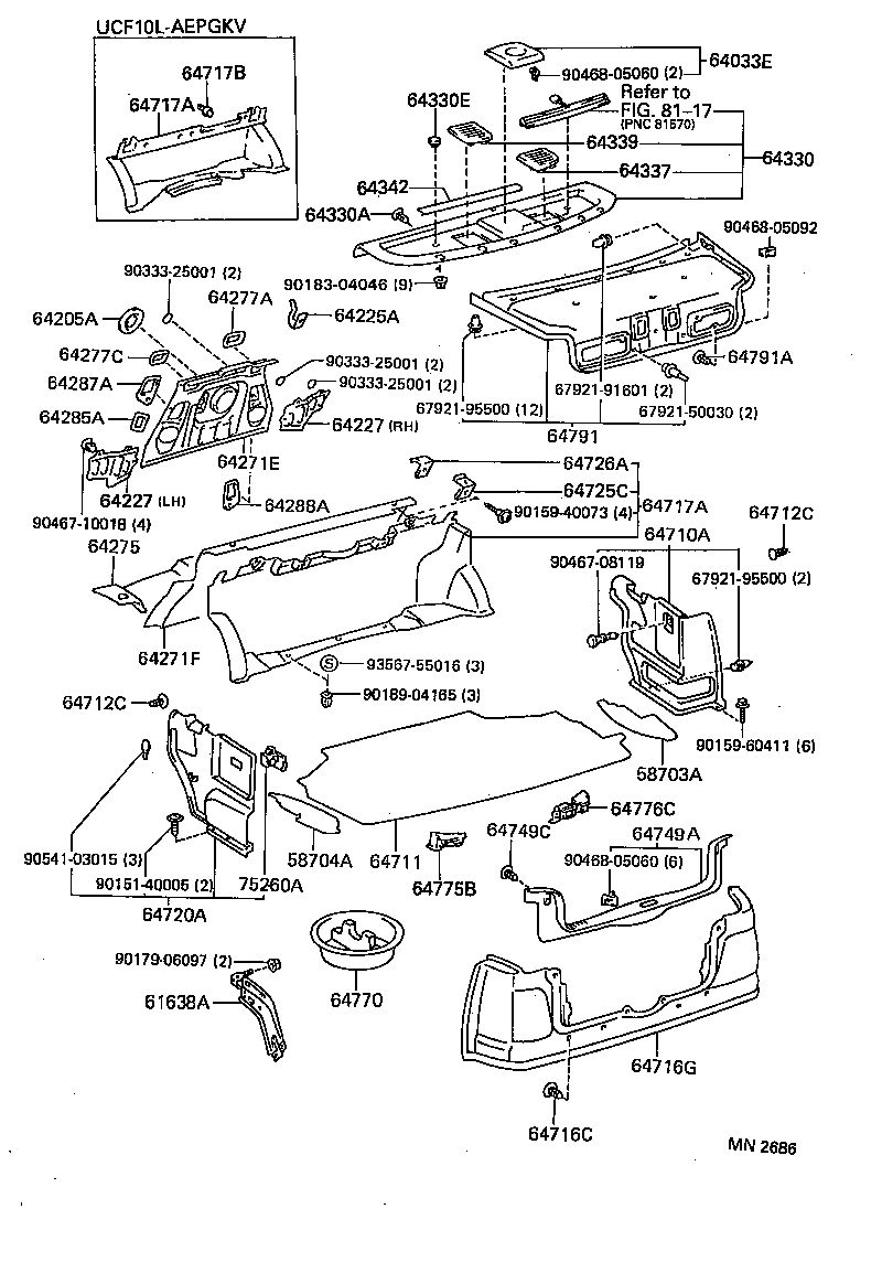 64271-50030 TRIM, ROOM PARTITION product image