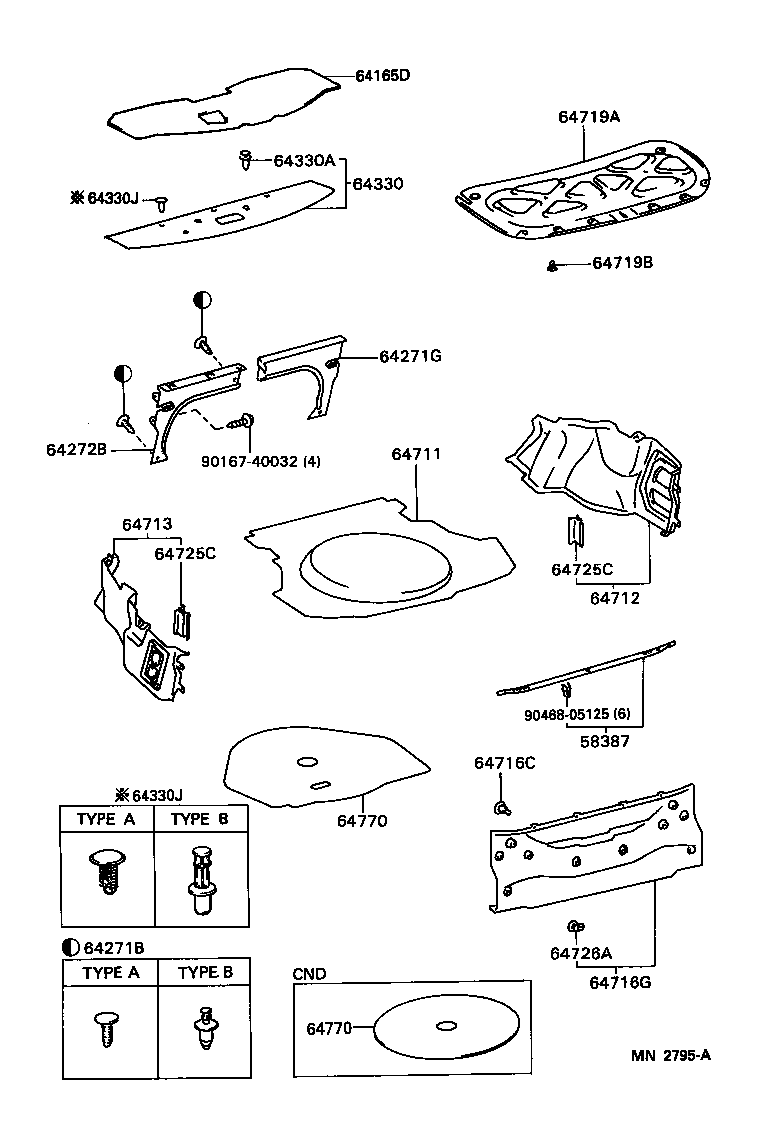 Toyota 58387-20050-C0 PLATE, REAR FLOOR FINISH