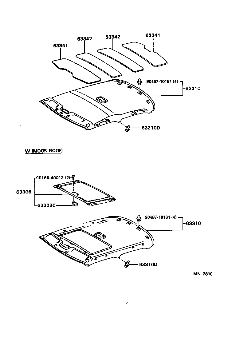 63310-22600-J2 HEADLINING ASSY, ROOF product image