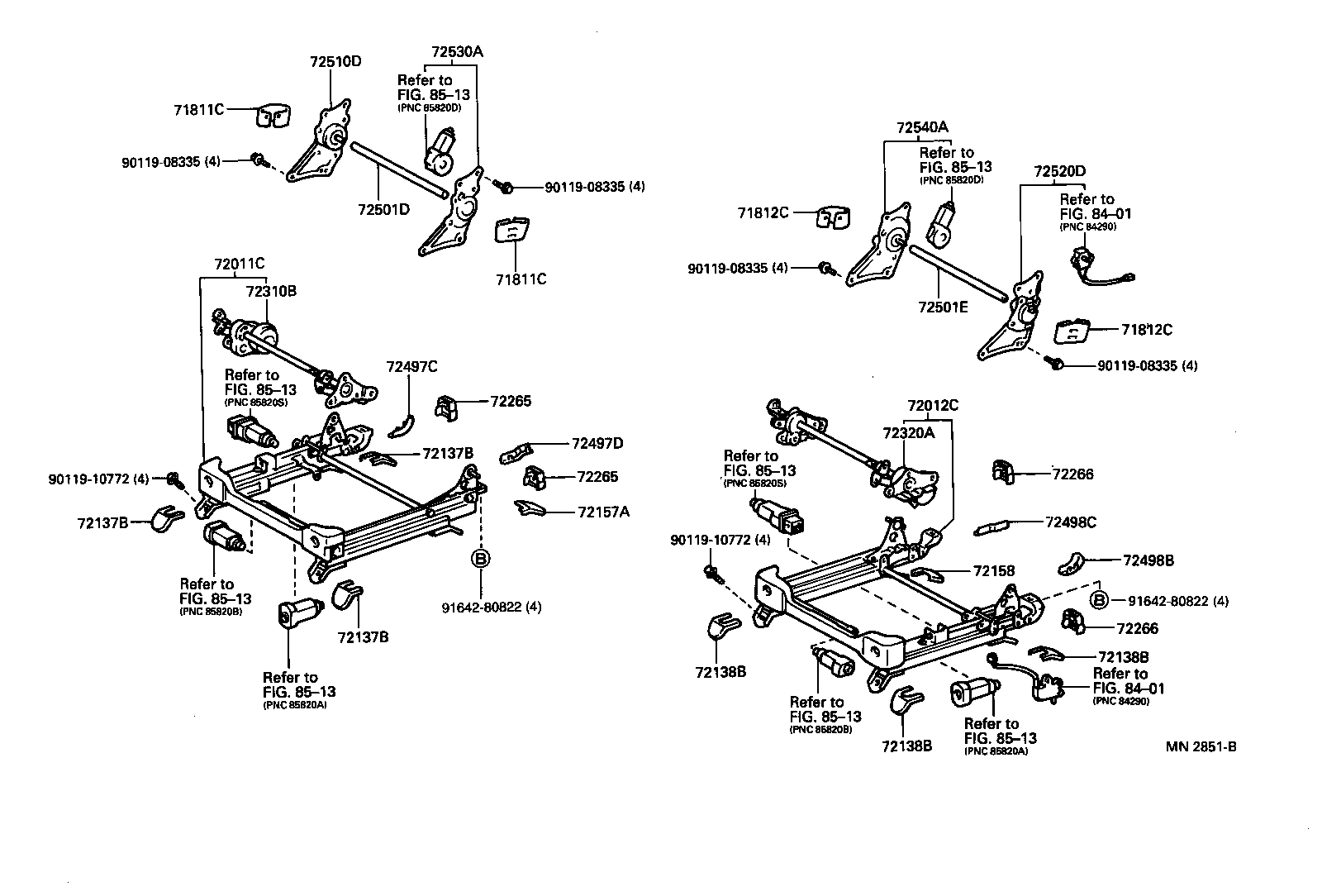 71640-50140 SPRING ASSY, FRONT SEAT BACK, LH(FOR SEPARATE TYPE) product image