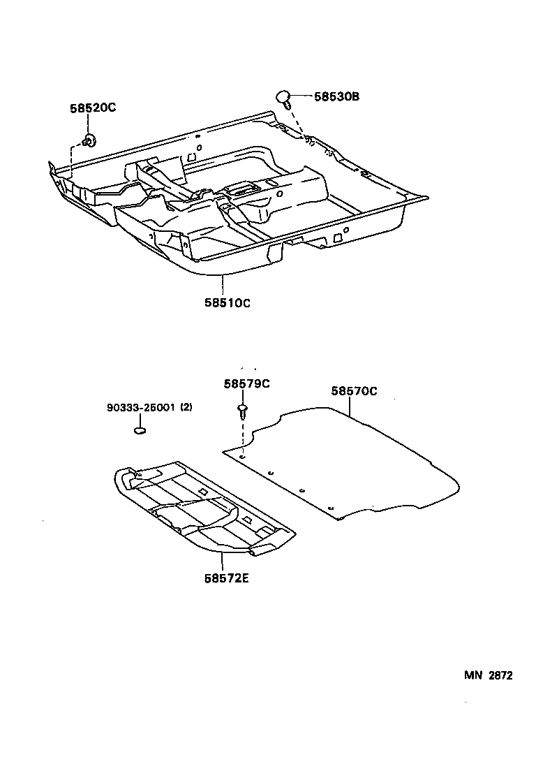 58510-1E392-B1 CARPET ASSY, FRONT FLOOR, FRONT product image