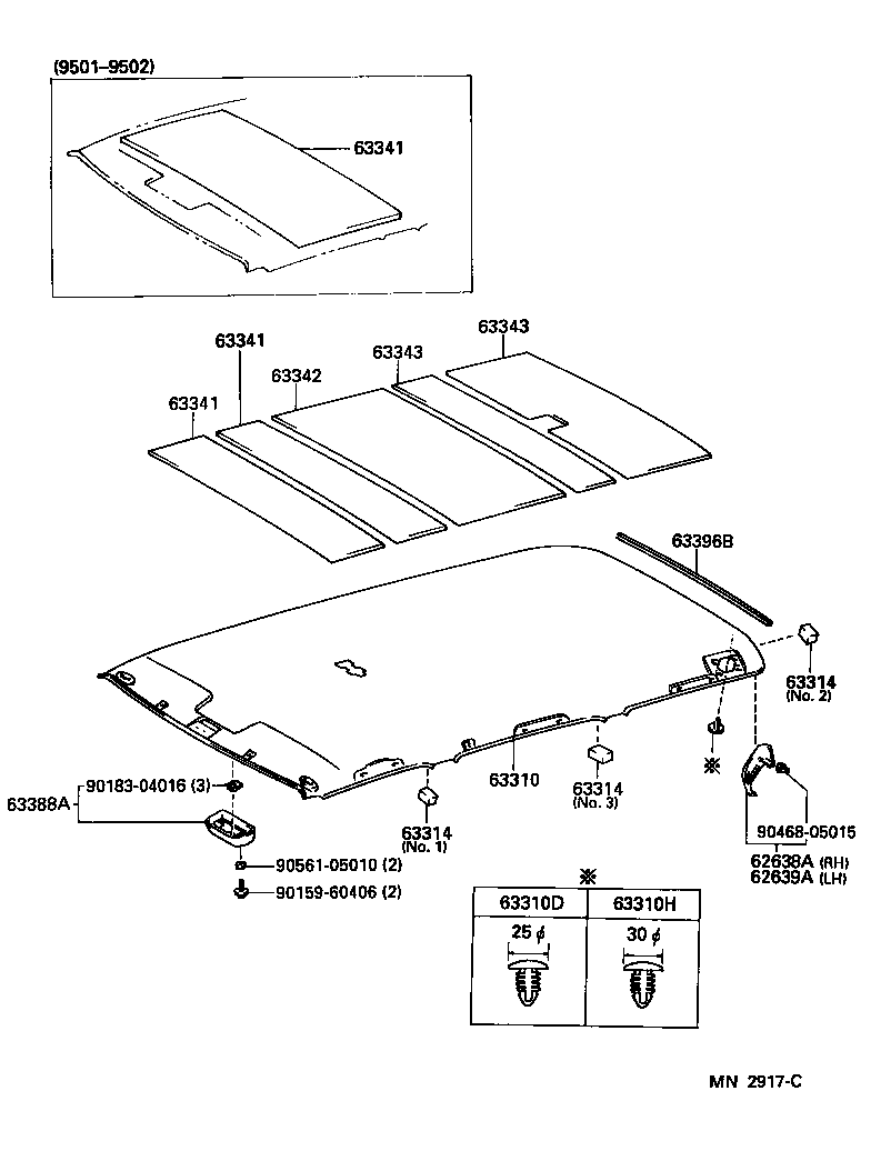 63306-60020-06 TRIM SUB-ASSY, SUNSHADE product image
